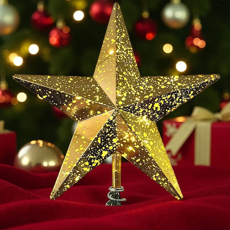 ⭐ LED Star Light 5 Points - Flashing Tree Top Decoration