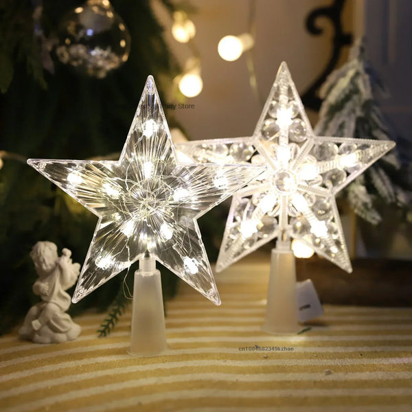 ⭐ LED Light Star for Tree - Illuminated Tree Top Decoration