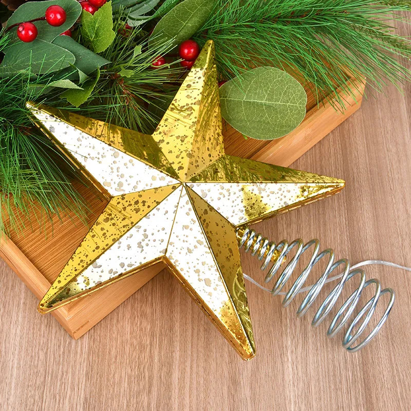 ⭐ LED Star Light 5 Points - Flashing Tree Top Decoration
