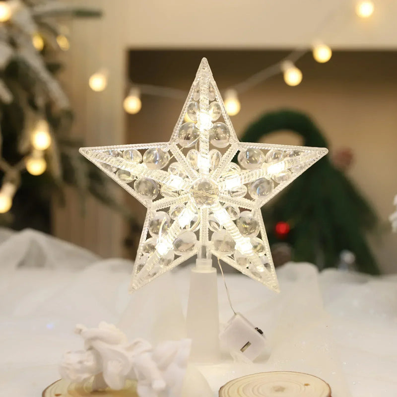 ⭐ LED Light Star for Tree - Illuminated Tree Top Decoration