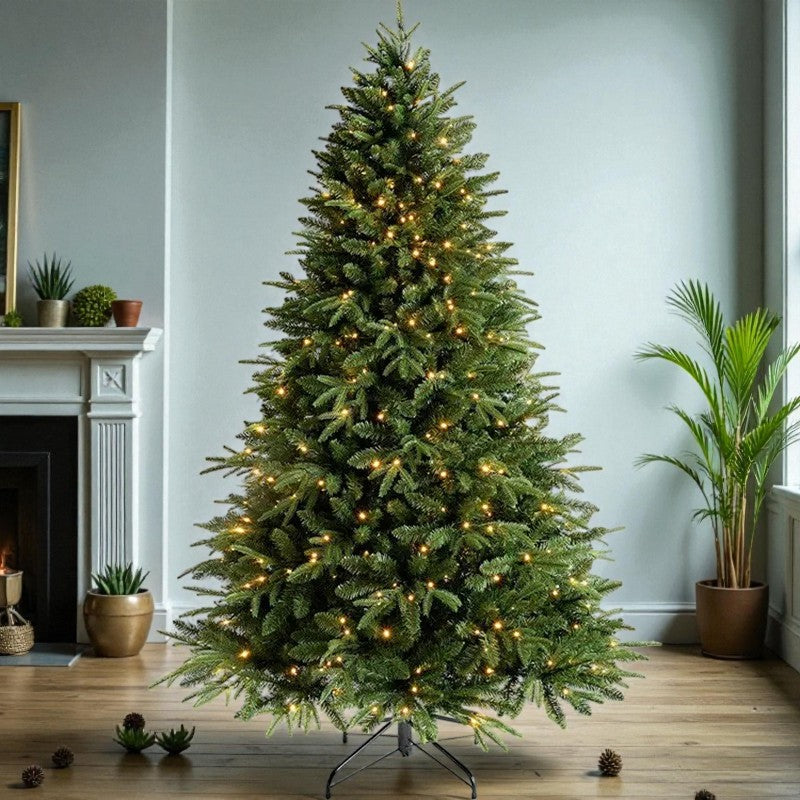 🎄 Artificial Christmas Tree with LED Lights - 1.2m / 1.5m / 1.8m