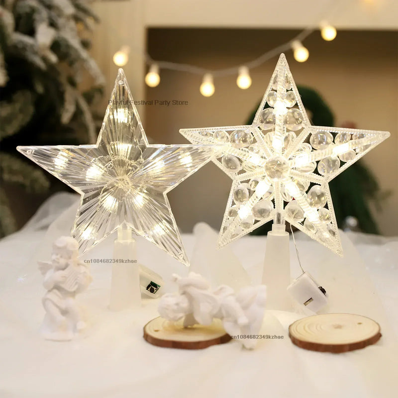 ⭐ LED Light Star for Tree - Illuminated Tree Top Decoration