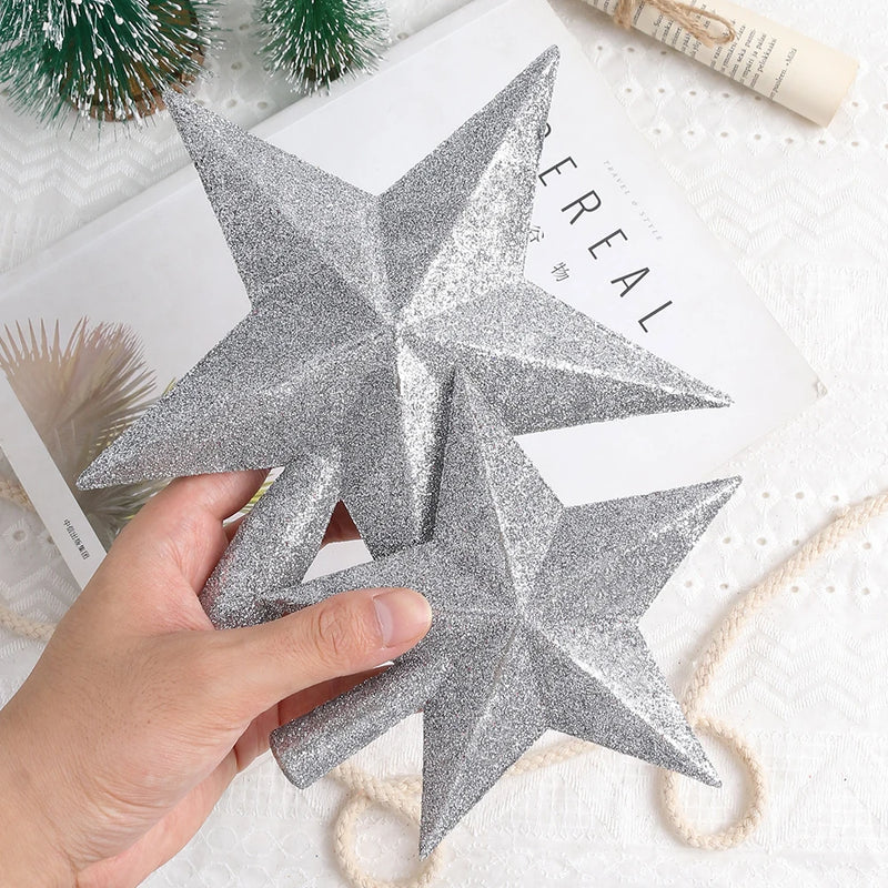 ⭐ Decorative Tree Star - Gold, Silver, Pink, Blue - 15cm/20cm